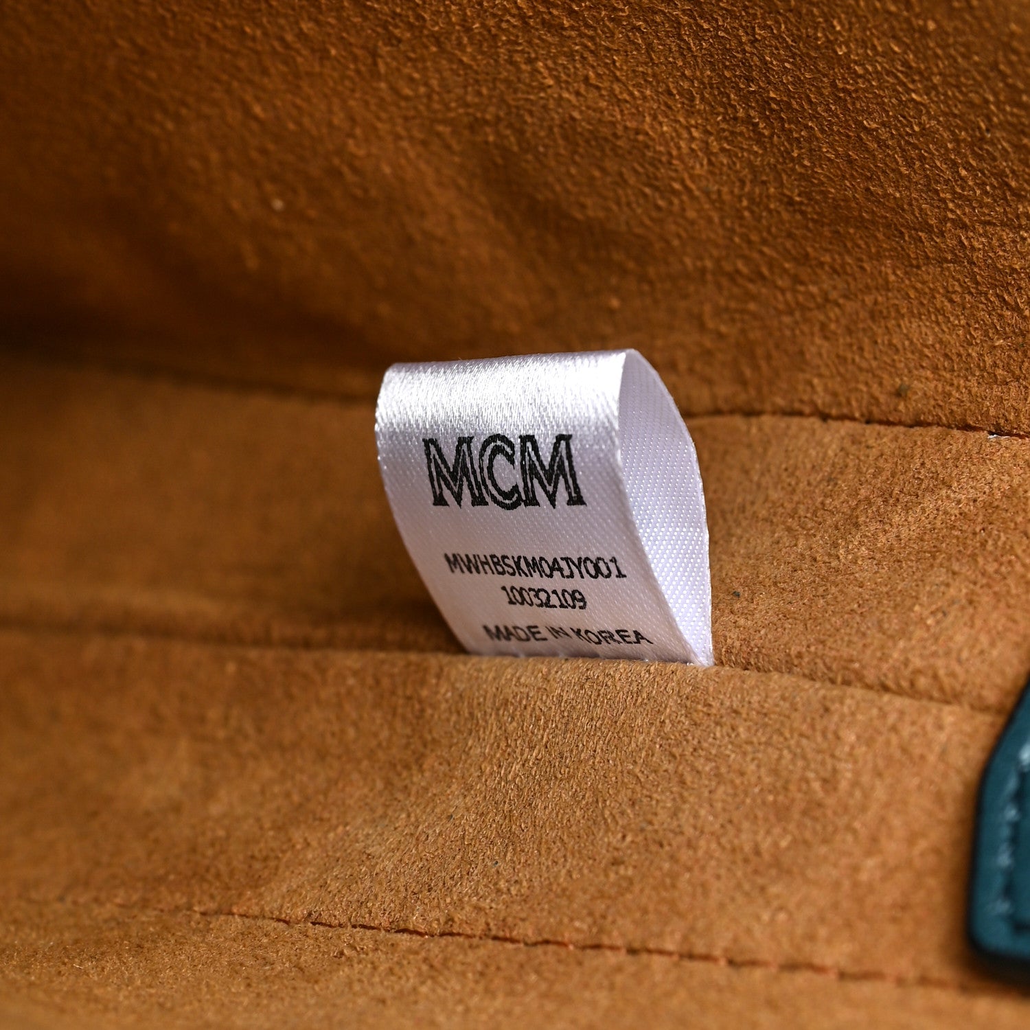 MCM Calfskin Ottomar Monogram Medium Klara Hobo Teal 6 of 8