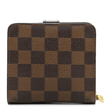 Louis Vuitton Damier Ebene Zippe Zipped Compact Wallet 1 of 13