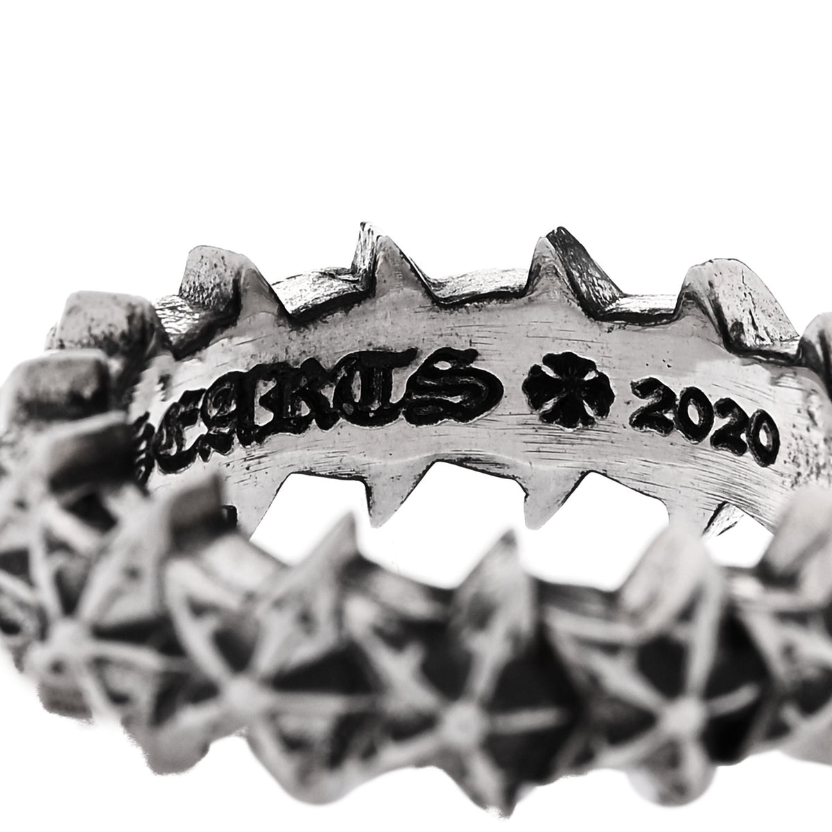 Sterling Silver Star Band Ring 49 4.75