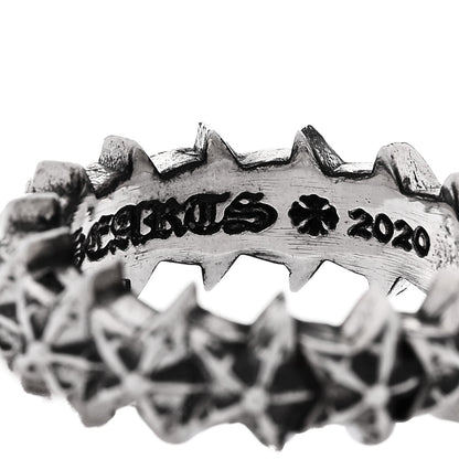 Chrome Hearts Sterling Silver Star Band Ring 49 4.75 6 of 6