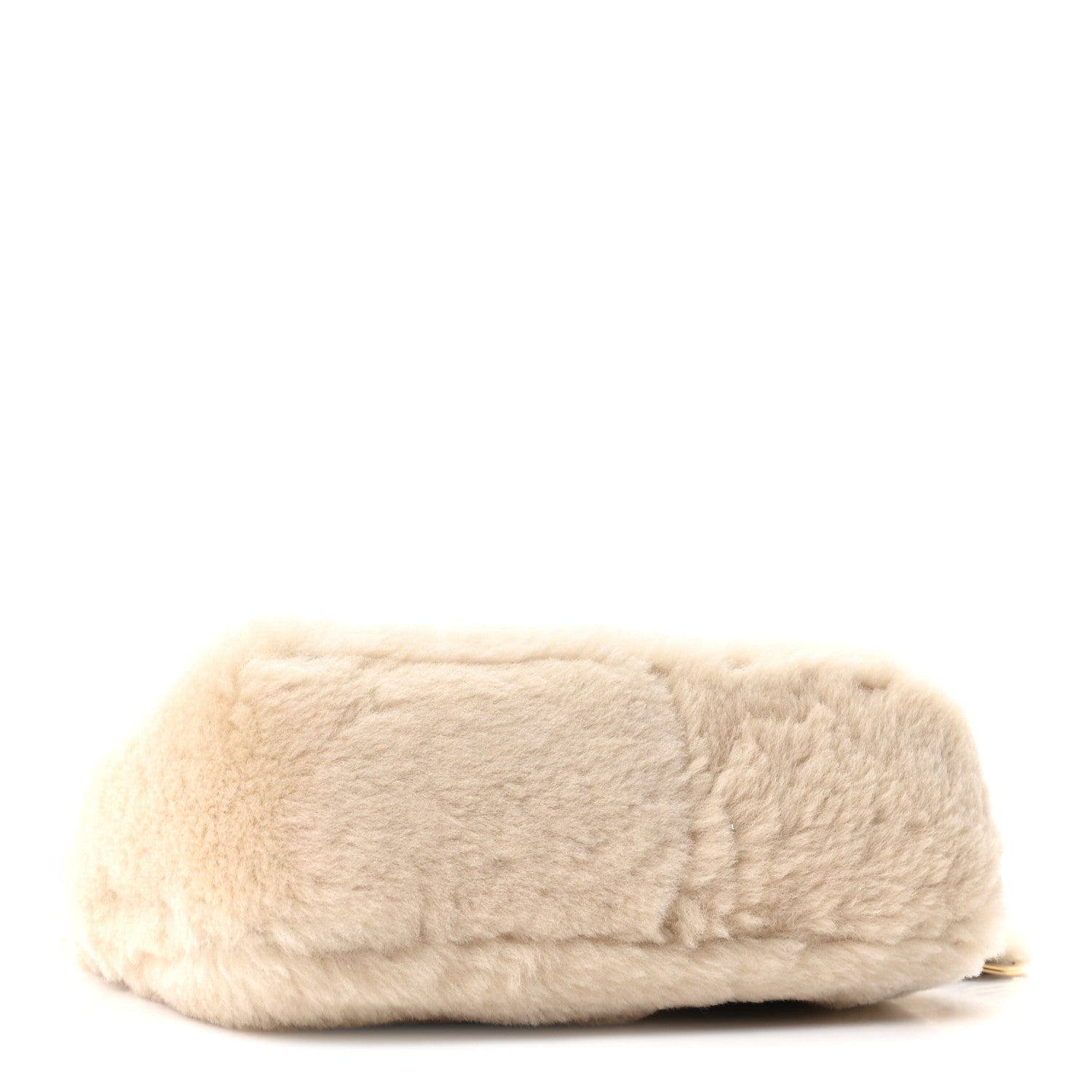 Prada Shearling Nappa Mini Re-Edition Shoulder Bag Ecru 6 of 21