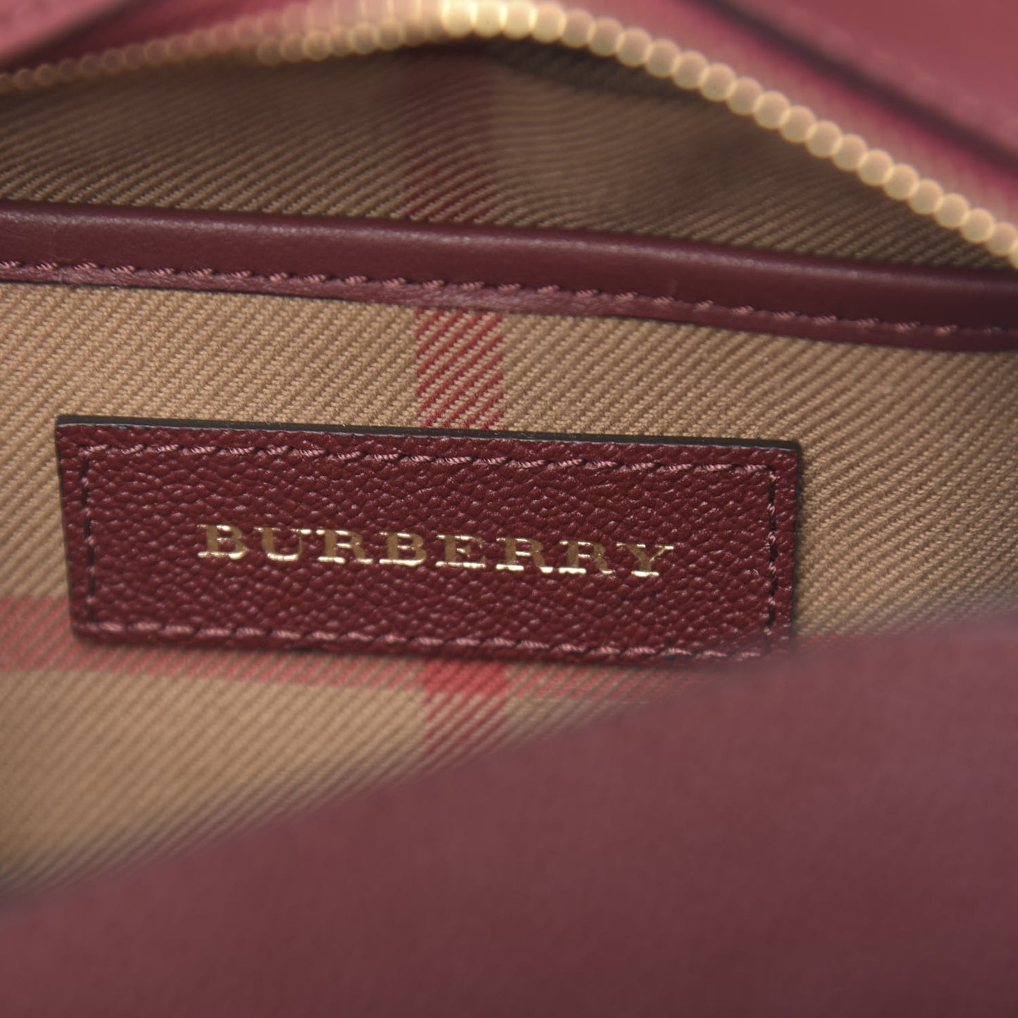 Soft Grain Calfskin Small Buckle Zip Bag Red