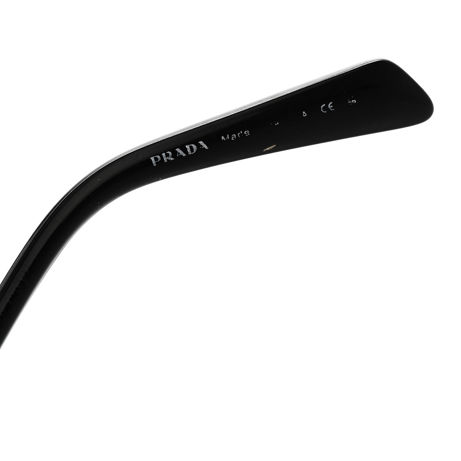 Prada Metal Symbole Triangle Logo Sunglasses SPR A52 Gold Black 6 of 7