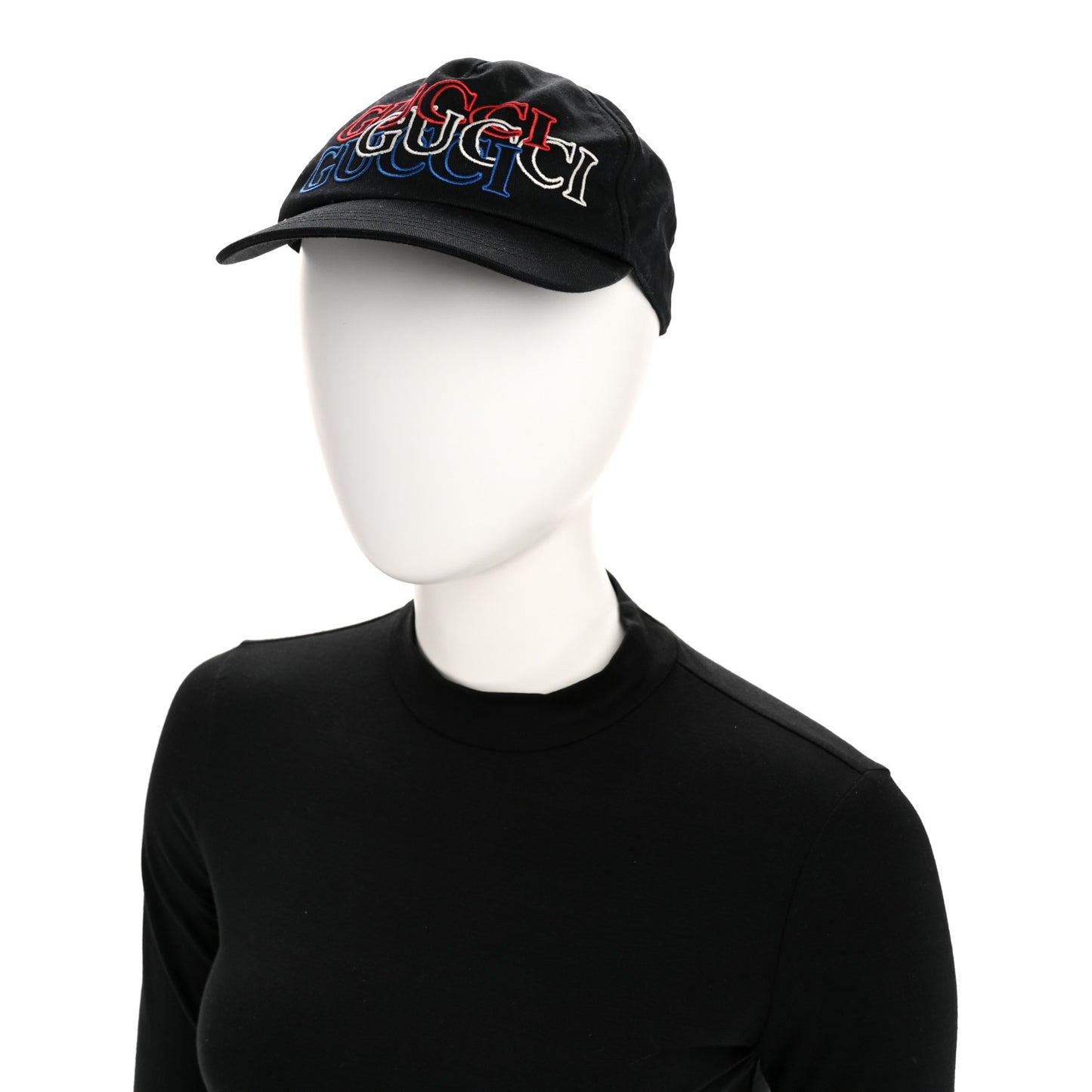 Cotton Embroidered Baseball Hat S Blue Red White