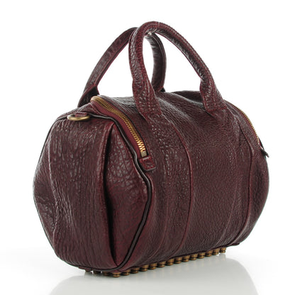 Alexander Wang Pebbled Lambskin Rockie Beet Antique Brass Hardware 3 of 8