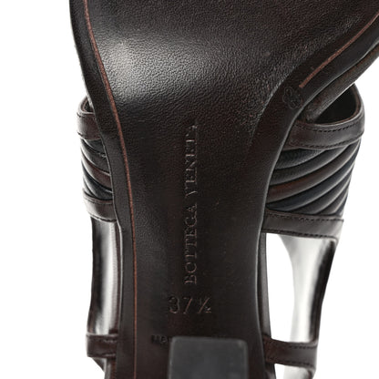 Bottega Veneta Nappa Intrecciato Thong Pumps 37.5 Brown 6 of 7