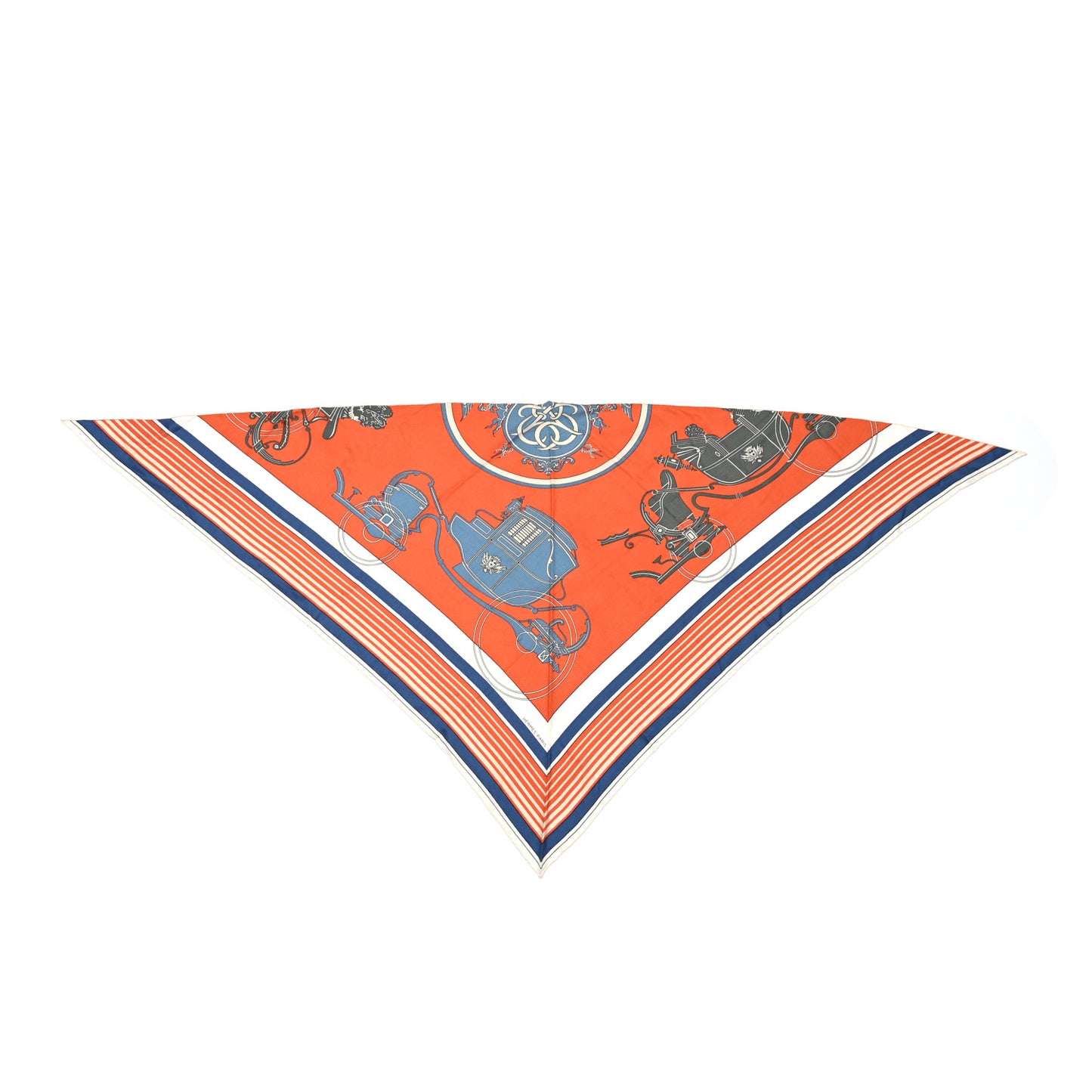 Cashmere Silk Ex-Libris Giant Triangle Scarf