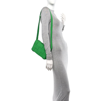 Bottega Veneta Lambskin Maxi Intrecciato Cassette Crossbody Bag Grass 2 of 9