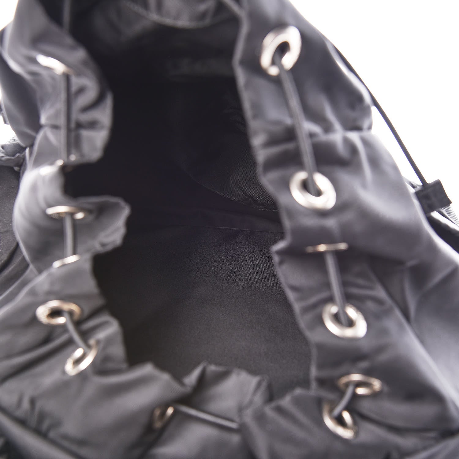 Prada Tessuto Nylon Double Buckle Backpack Black 7 of 10