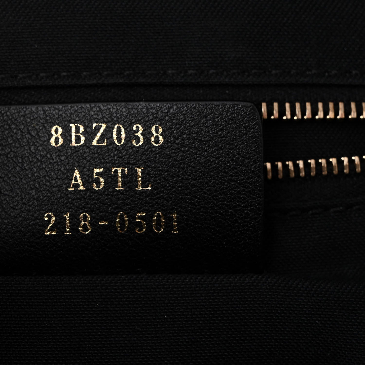 Fendi Vitello Bi-Color FF 1974 Embossed Mini Backpack Maya Black 7 of 12