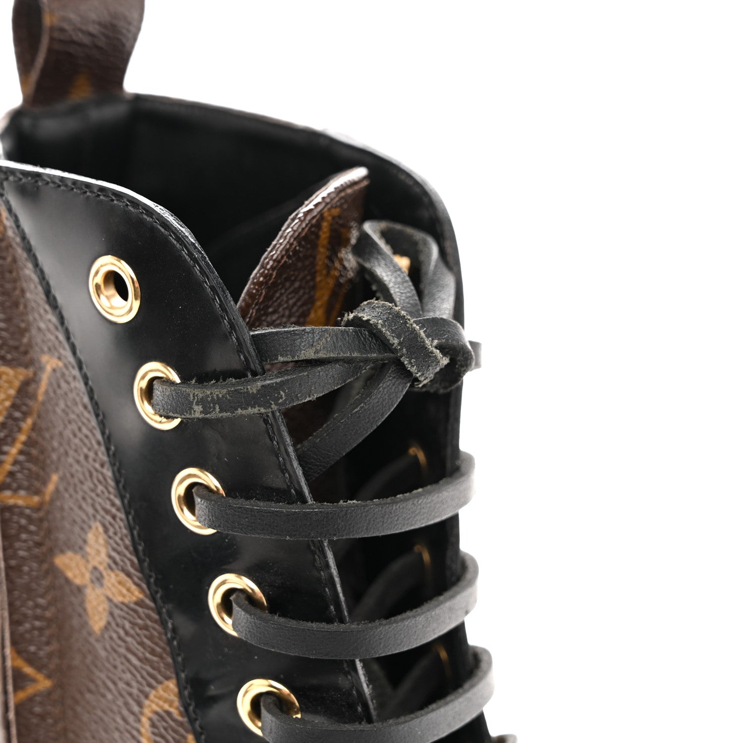 Louis Vuitton Patent Calfskin Monogram Star Trail Ankle Boots 36 Black 14 of 14