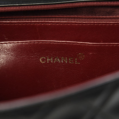 Chanel Lambskin Quilted XL Jumbo Single Flap Black 6 of 13