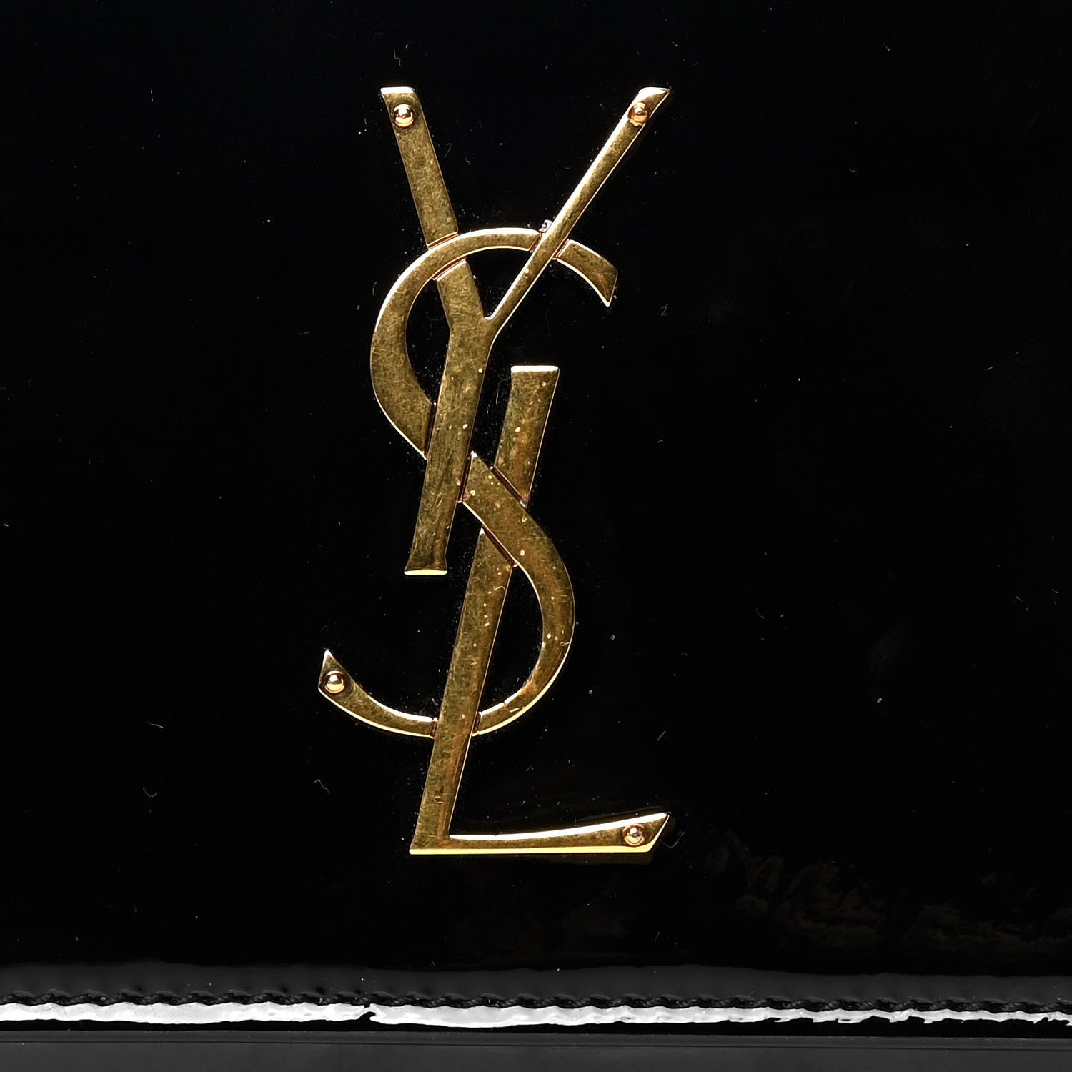 Saint Laurent Patent Monogram Kate Belt Bag Black 5 of 6