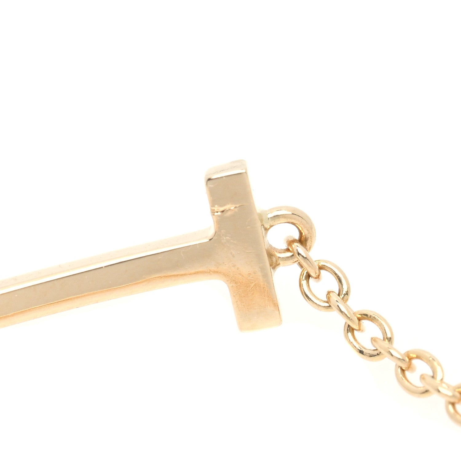 Tiffany 18K Yellow Gold T Smile Bracelet 4 of 4