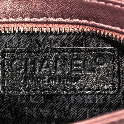 Chanel Metallic Lambskin Camellia Chain Pouch Pink 5 of 8