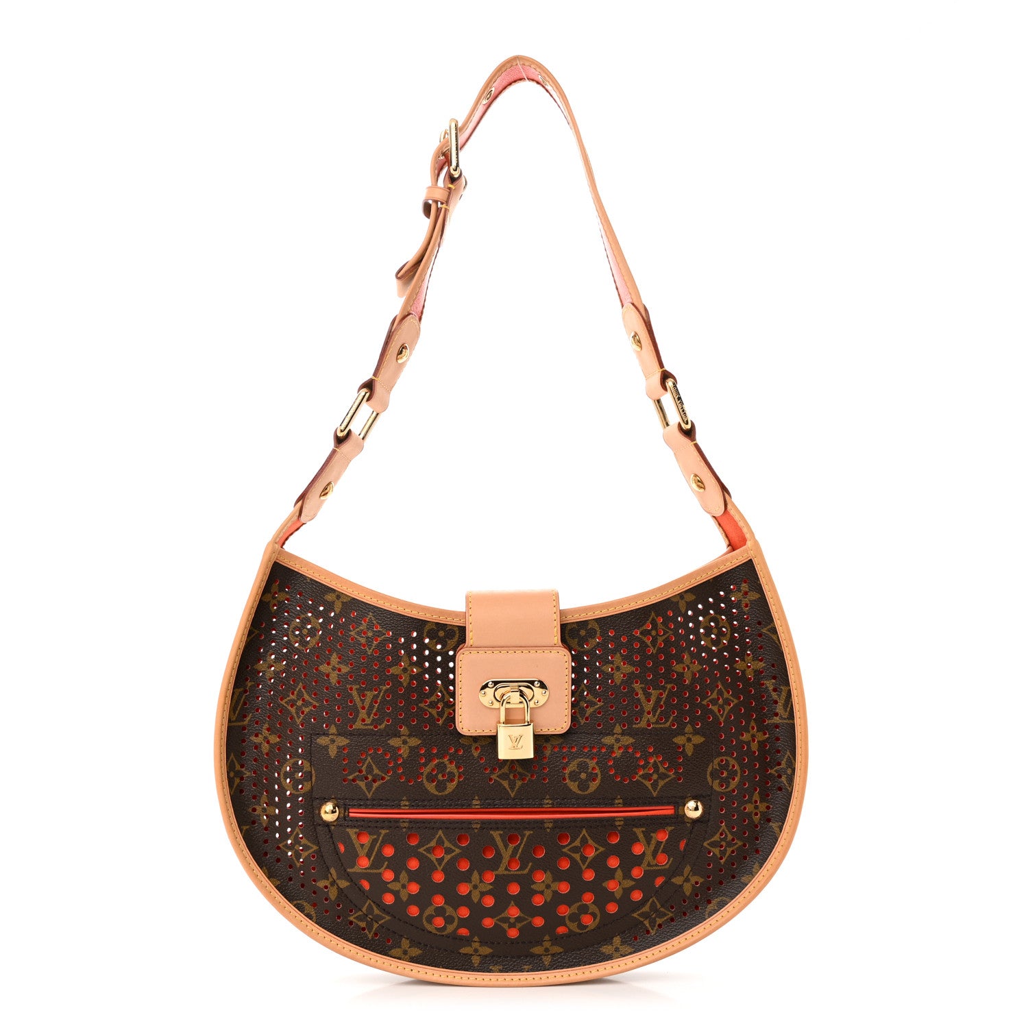 Louis Vuitton Monogram Perforated Demi Lune Orange 1 of 10