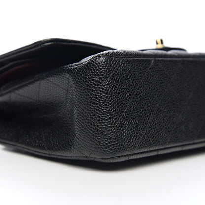 Chanel Caviar Quilted Medium Double Flap Black 8 of 10