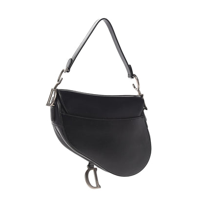 Christian Dior Calfskin Saddle Bag Black 2 of 11