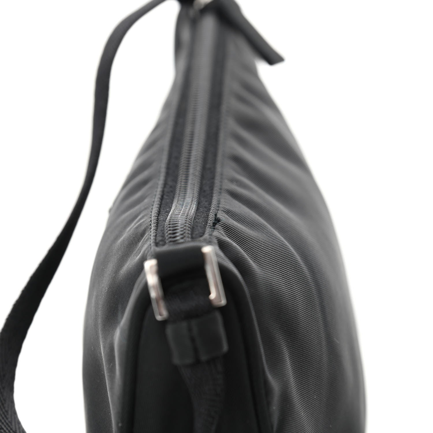 Prada Tessuto Nylon Pochette Bag Black 5 of 5