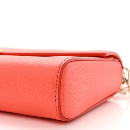 MCM Calfskin Medium Millie Crossbody Bag Hot Coral 10 of 10