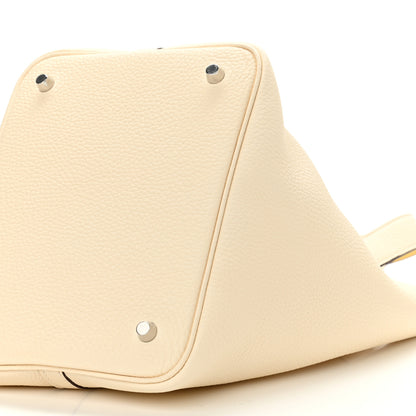 Hermes Taurillon Clemence Swift Eclat Picotin Lock 22 MM Nata Jaune Poussin 9 of 10