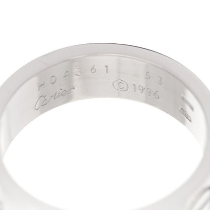 Cartier 18K White Gold 5.5mm LOVE Ring 53 6.25 4 of 4