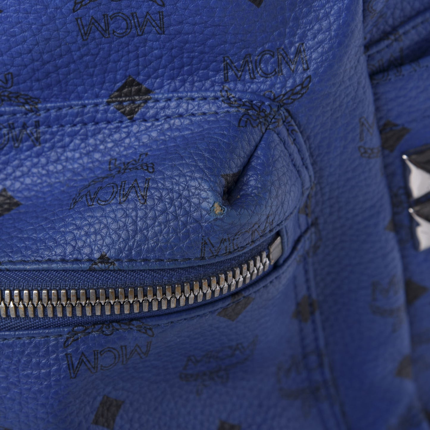 Visetos Medium Side Stud Stark Backpack Blue