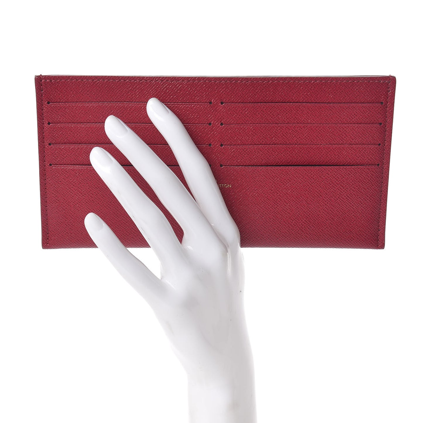 Calfskin Felicie Card Holder Insert Fuchsia
