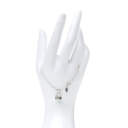 Hermes Sterling Silver Kelly Charm Bracelet ST 2 of 6