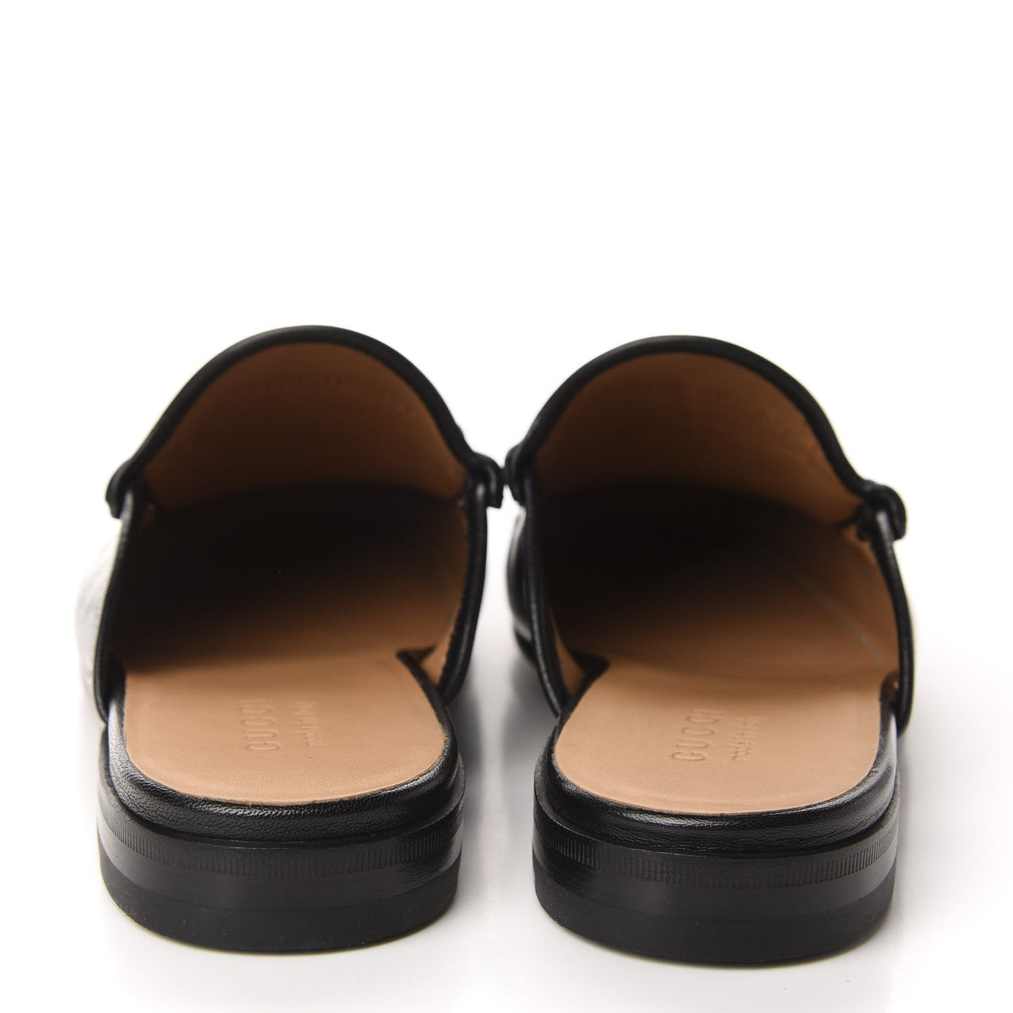 Goatskin Mens Horsebit Slippers 10 Black