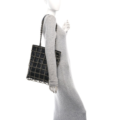 Chanel Lambskin Large Shopping Chain Tote Black 2 of 10