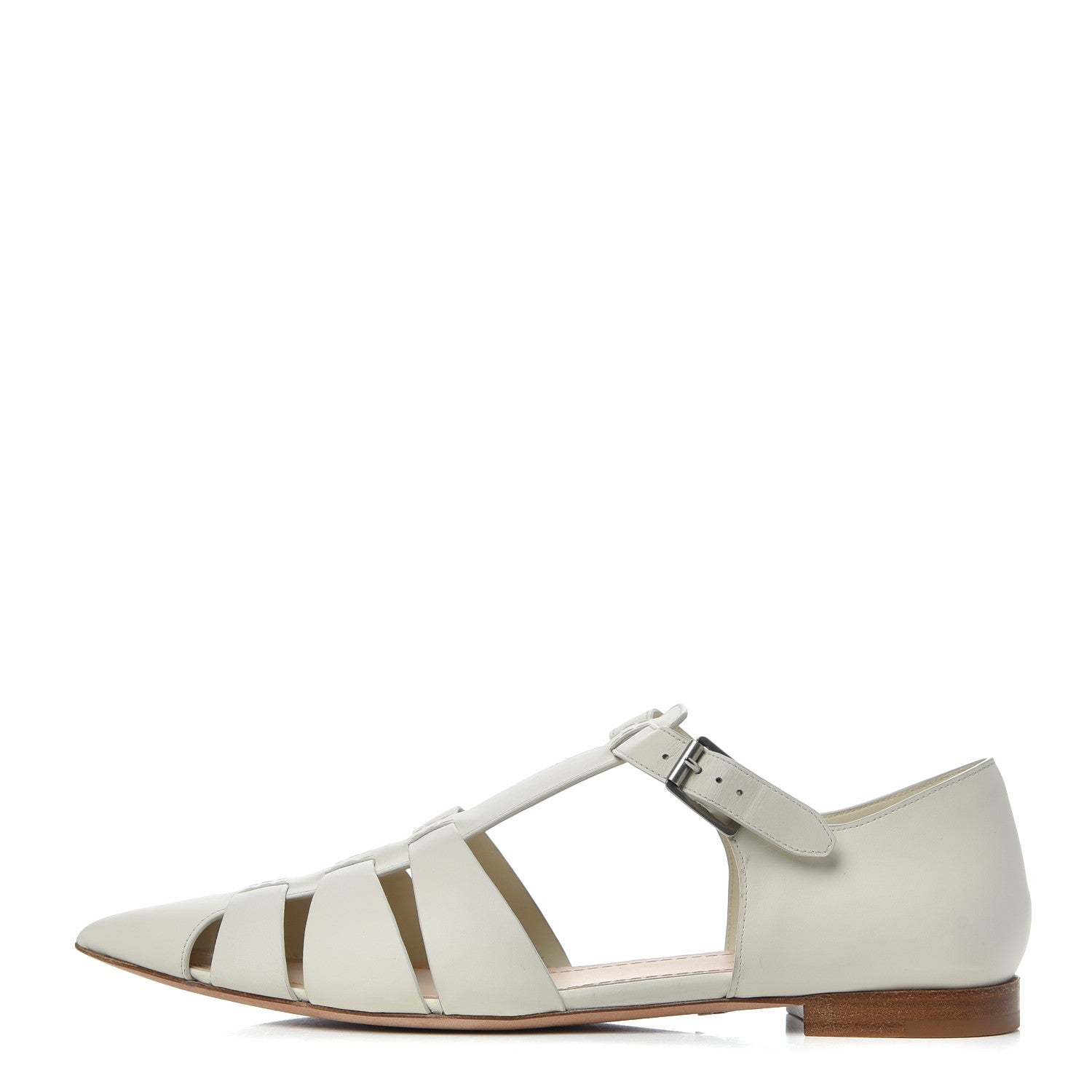 Christian Dior Calfskin Sauvage Ballerina Flat 40 Ivory 1 of 16