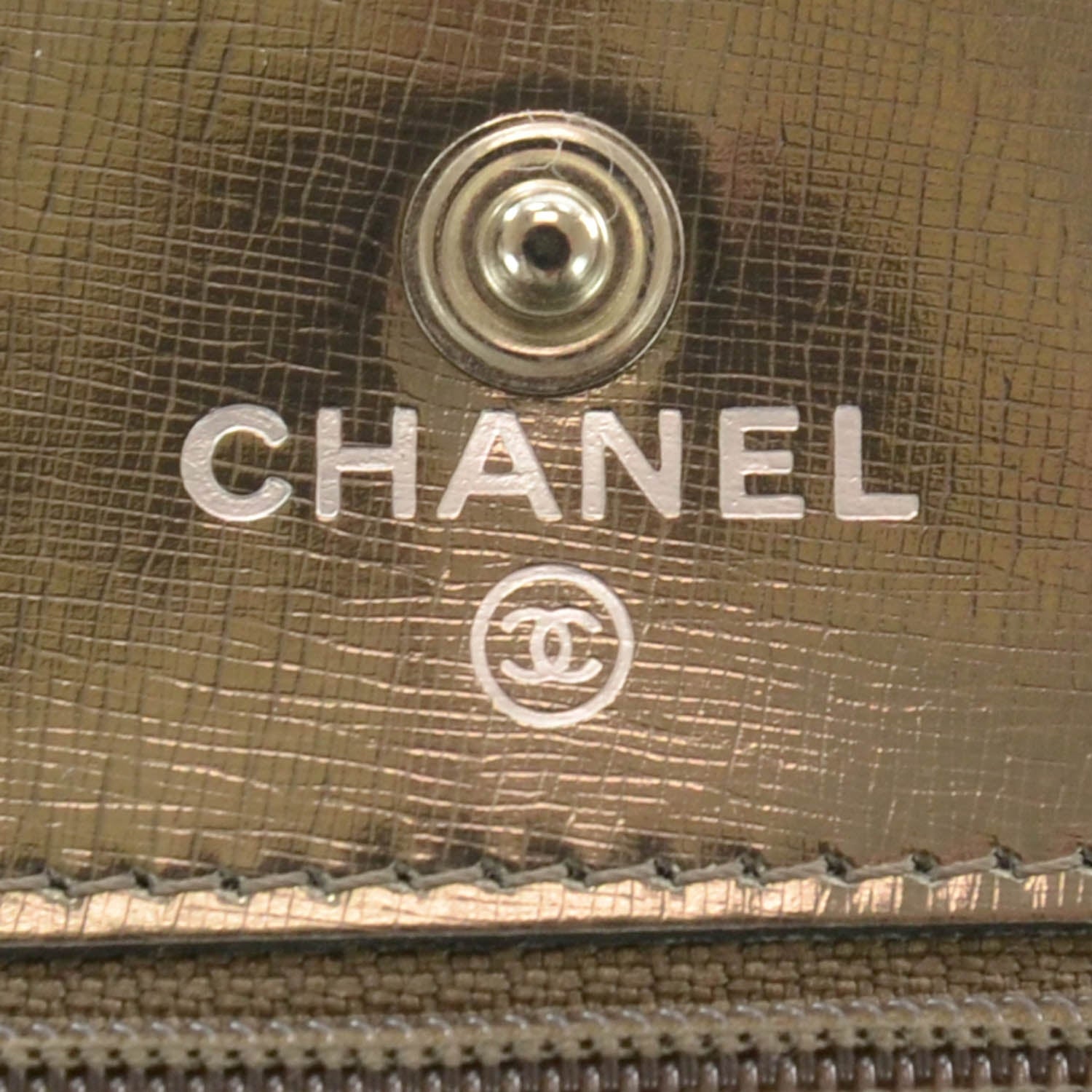 Chanel Metallic Calfskin Wallet On Chain WOC Metallic 6 of 9