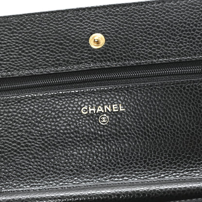 Chanel Caviar Quilted Wallet On Chain WOC Black 6 of 11