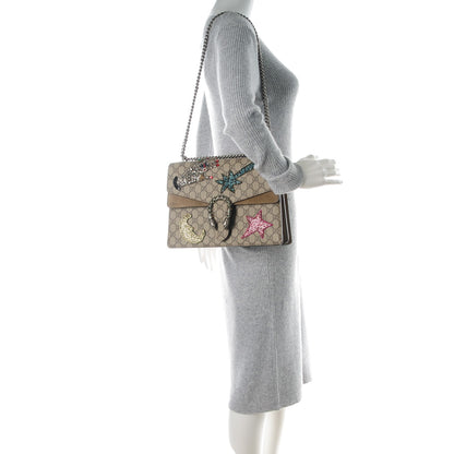 Gucci GG Supreme Monogram Shooting Star Embroidered Medium Dionysus Shoulder Bag Beige 2 of 7