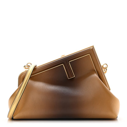 Fendi Shiny Nappa Small Fendi First Caramello 1 of 10