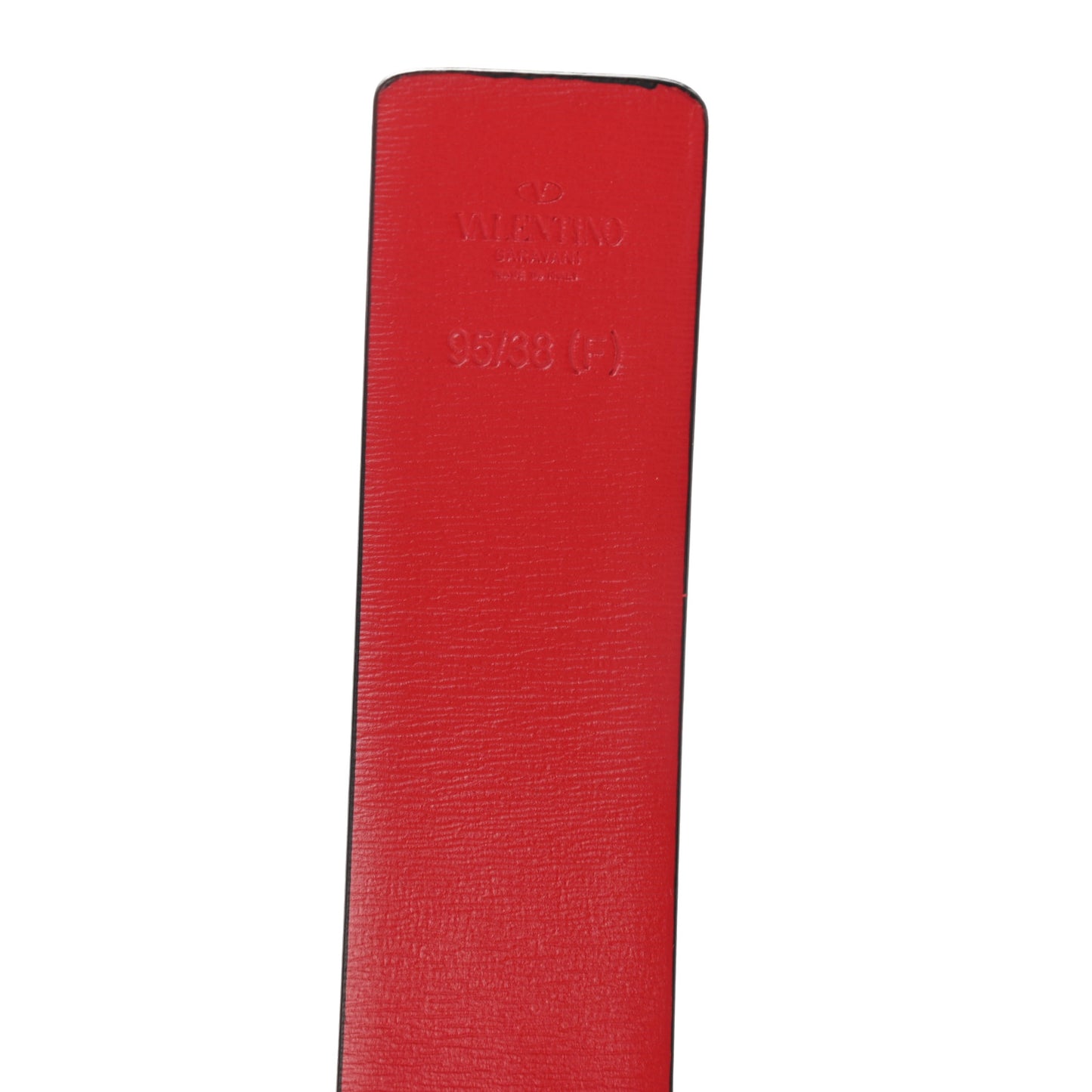 Glossy Calfskin VLogo Reversible 40mm Belt 95 38 Black Rouge Pur