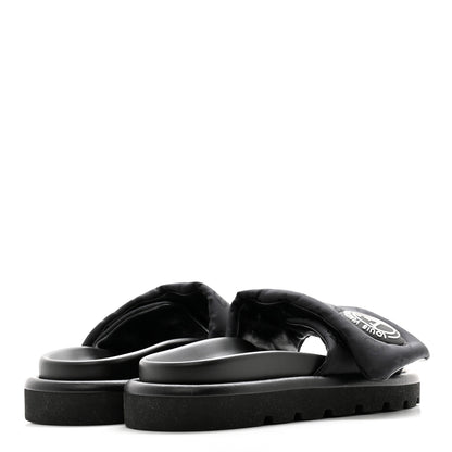 Louis Vuitton Nylon Monogram Womens Pool Pillow Comfort Mules 37 Black 4 of 9