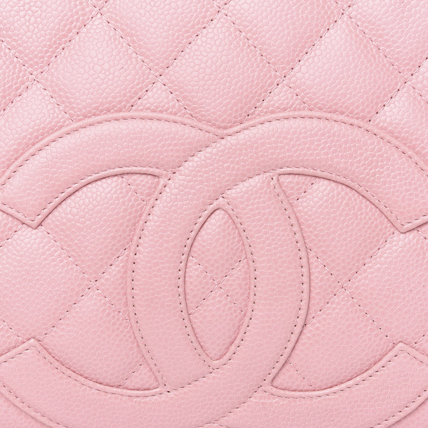 Caviar Quilted Large Bowler Pink