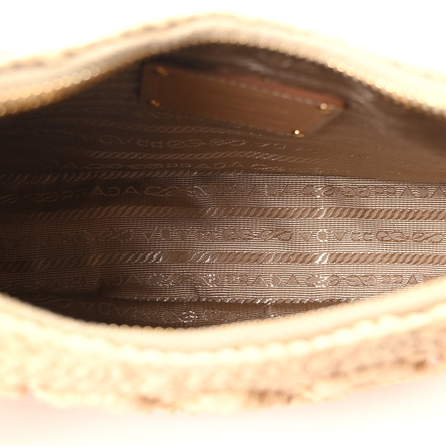 Yarn Raffia Effect Crochet Mini Re-Edition 2000 Shoulder Bag Naturale
