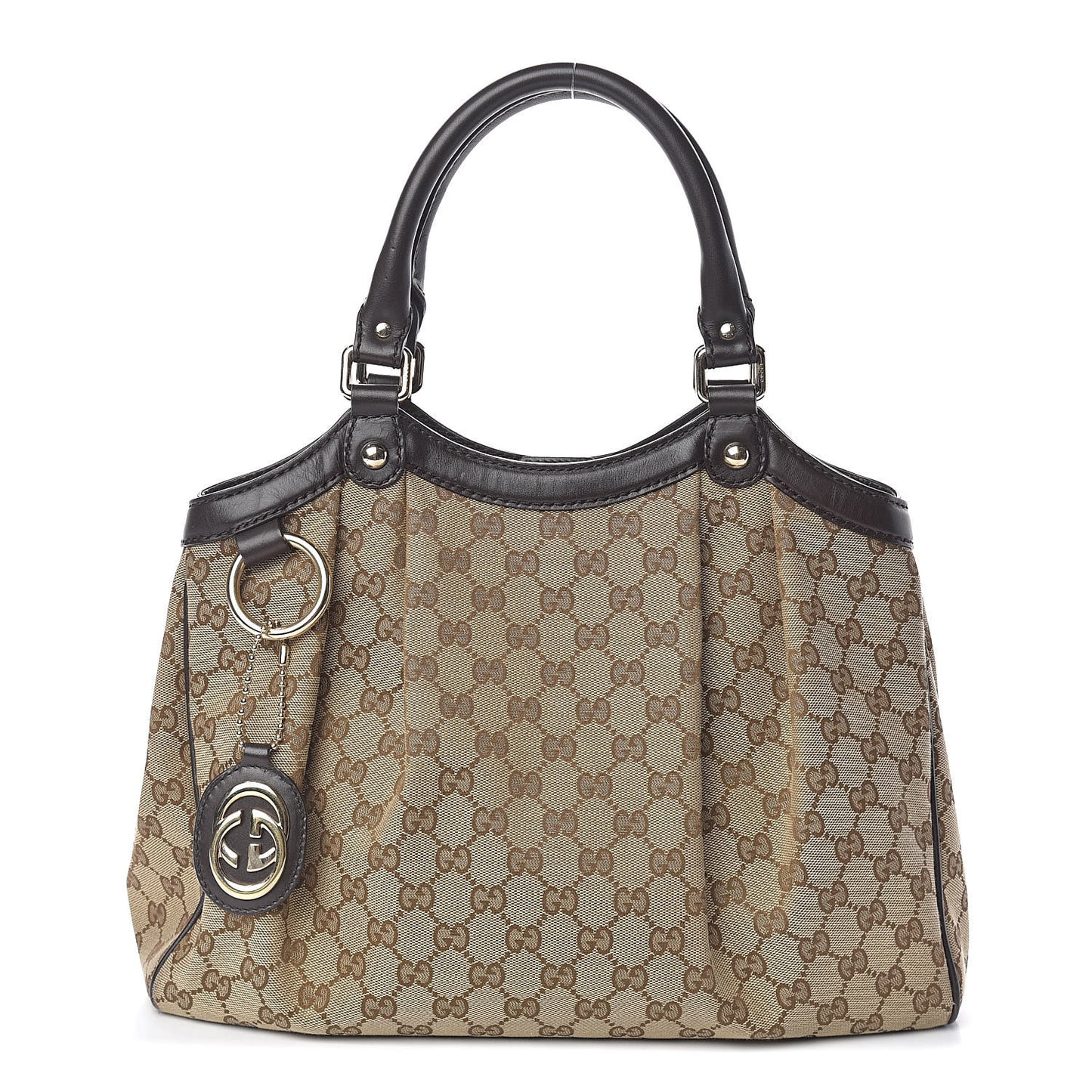 Monogram Medium Sukey Tote Dark Brown