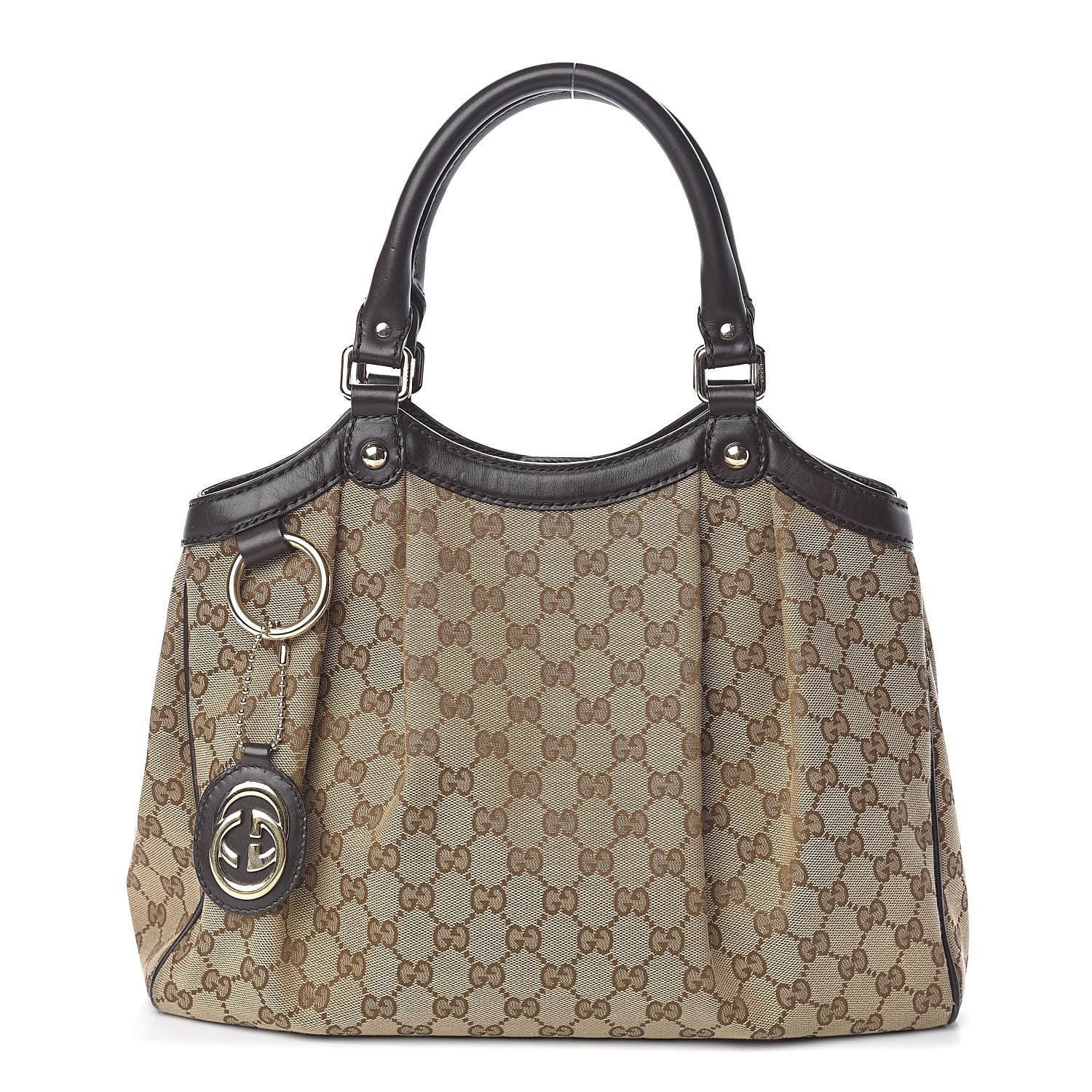 Gucci Monogram Medium Sukey Tote Dark Brown 1 of 11