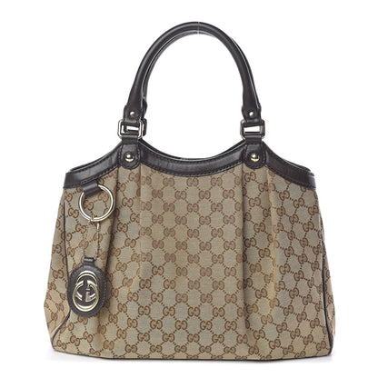 Gucci Monogram Medium Sukey Tote Dark Brown 1 of 11