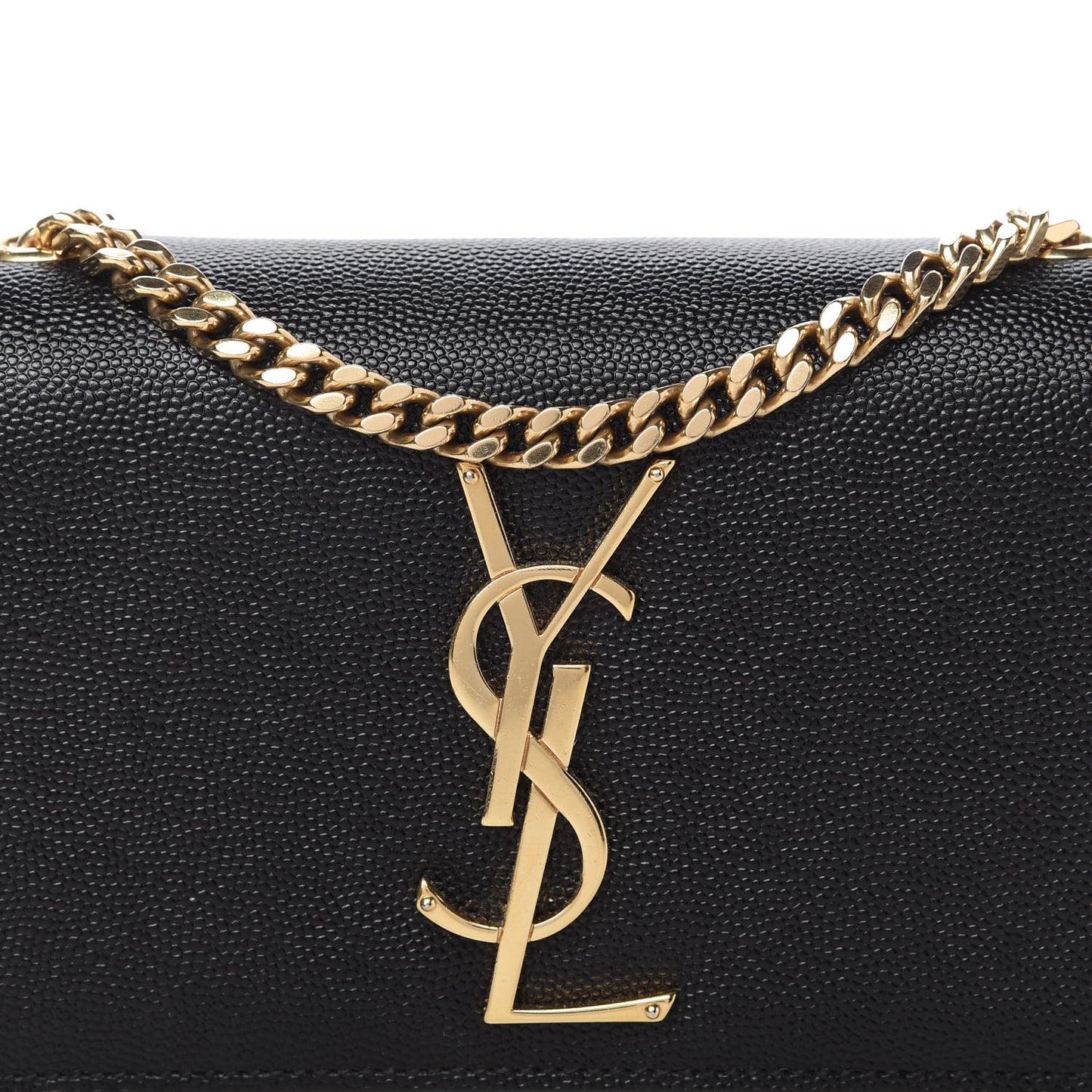 Grain De Poudre Small Monogram Kate Satchel Black