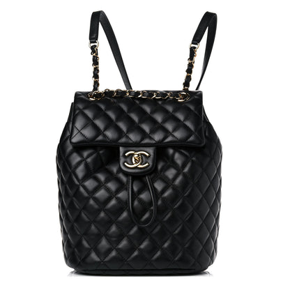 Chanel Lambskin Quilted Small Urban Spirit Backpack Black 1 of 11