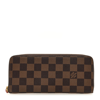Louis Vuitton LOUIS VUITTON Damier Ebene Clemence Wallet Cherry 1 of 6