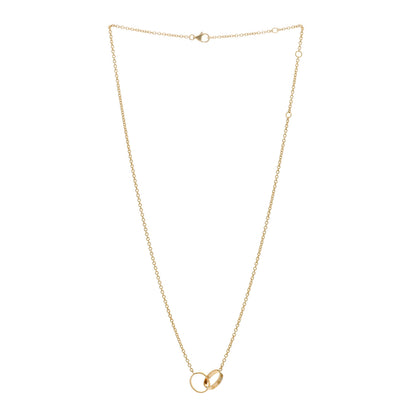 Cartier 18K Yellow Gold Interlocking LOVE Necklace 2 of 3