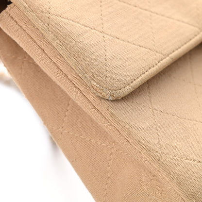 Chanel Jersey Quilted Medium Single Flap Beige 16 of 16