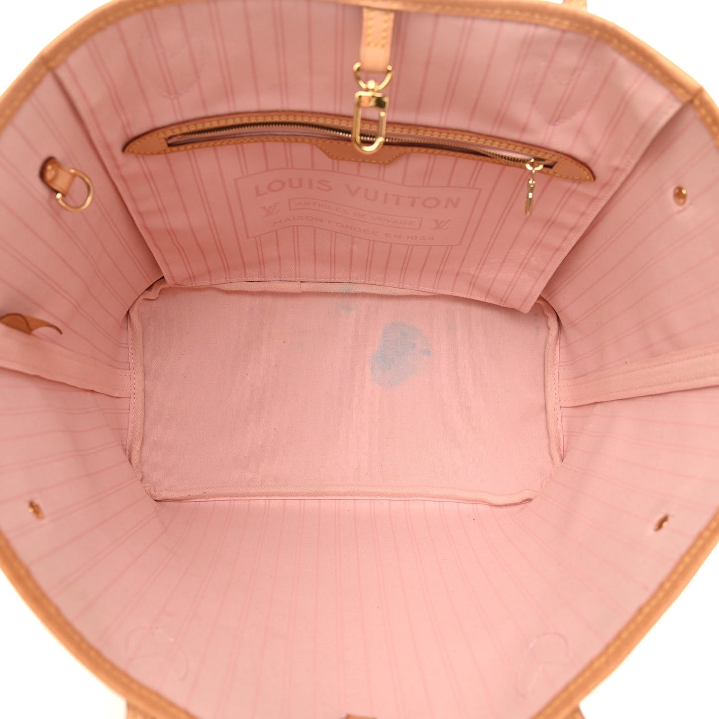 Damier Azur Neo Neverfull MM Rose Ballerine