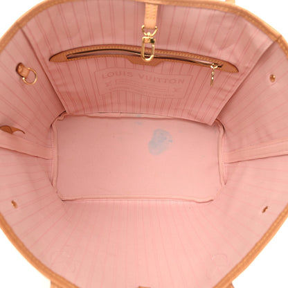 Louis Vuitton Damier Azur Neo Neverfull MM Rose Ballerine 5 of 13